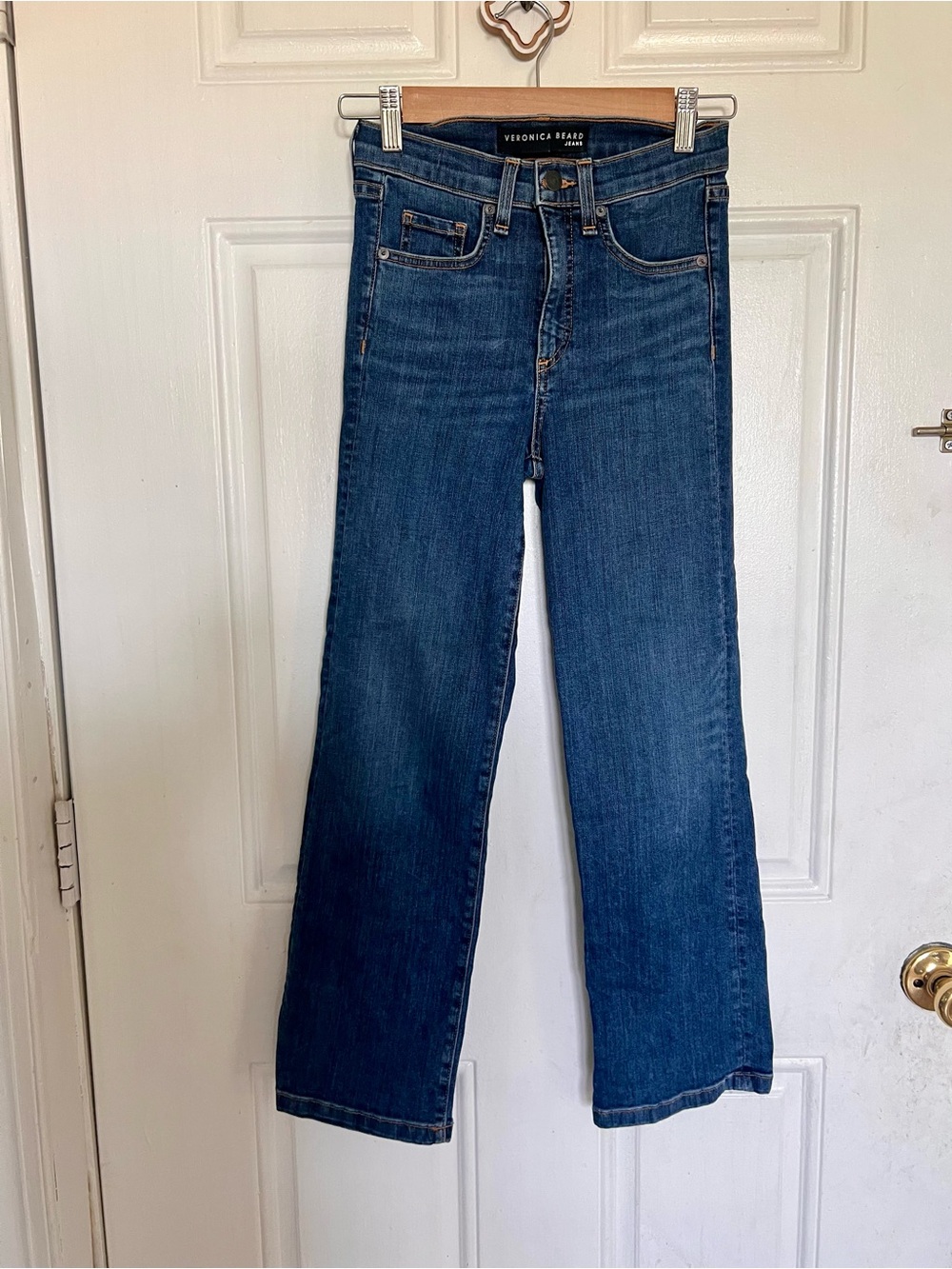 Veronica Beard | High-Rise Straight Leg Jeans - Blue